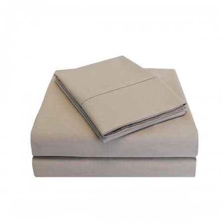 300 Split King Sheet Set, Percale Solid Patterned - Tan